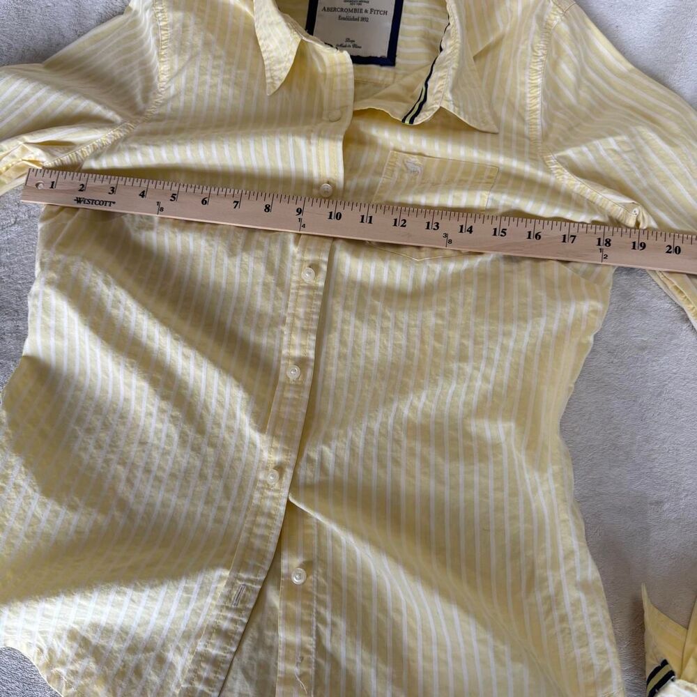 Abercrombie-fitch Women's Yellow Shirt - Picture 6 of 8